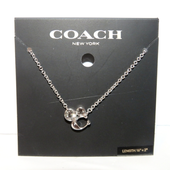 Coach Signature Crystal Cluster Necklace - Picture 1 of 3